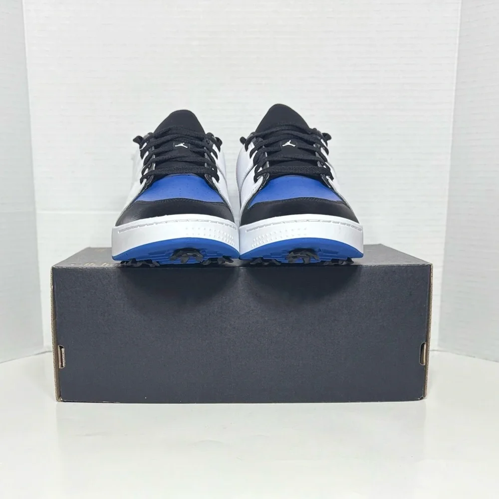 Jordan Golf Shoes Nu Retro 1 Low Golf Spikes White blue black sneaker FZ4153-004
